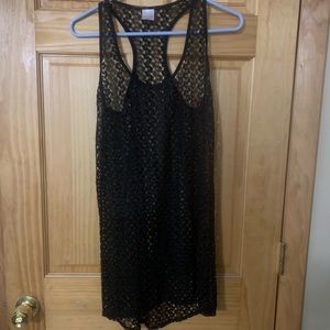 Lace bathing suit cover up